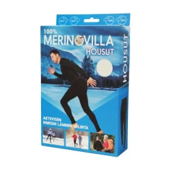100 % MERINOVILLA PITKÄT ALUSHOUSUT MIESTEN S