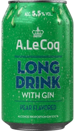 A. LE COQ GIN LONG DRINK PEAR 5,5% TLK 330 ML