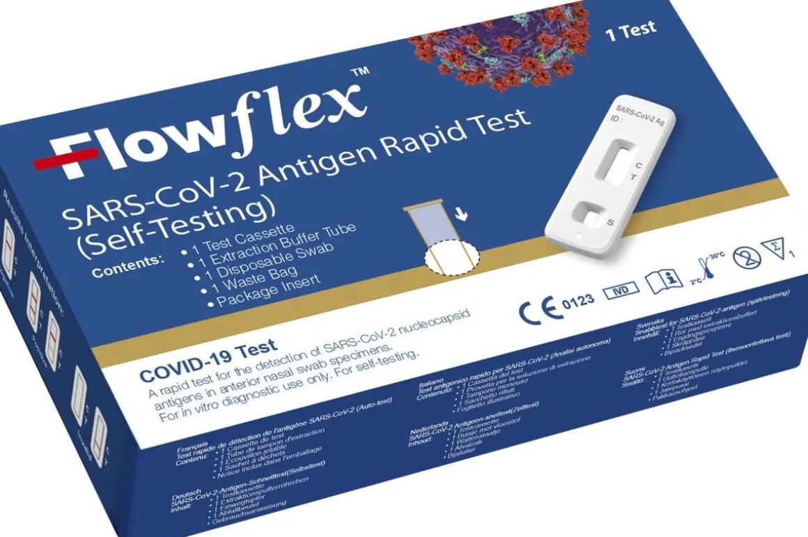 ACON FLOWFLEX SARS-COV-2 ANTIGEN RAPID TEST SELF-TESTING