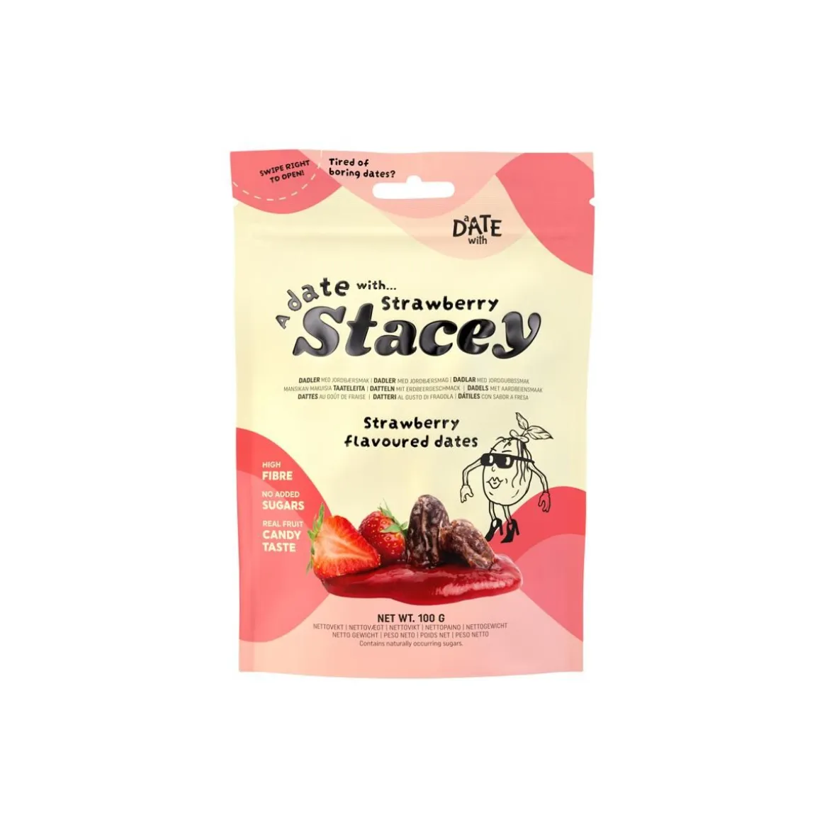 A DATE WITH STRAWBERRY STACEY KARKKITAATELI 100 G