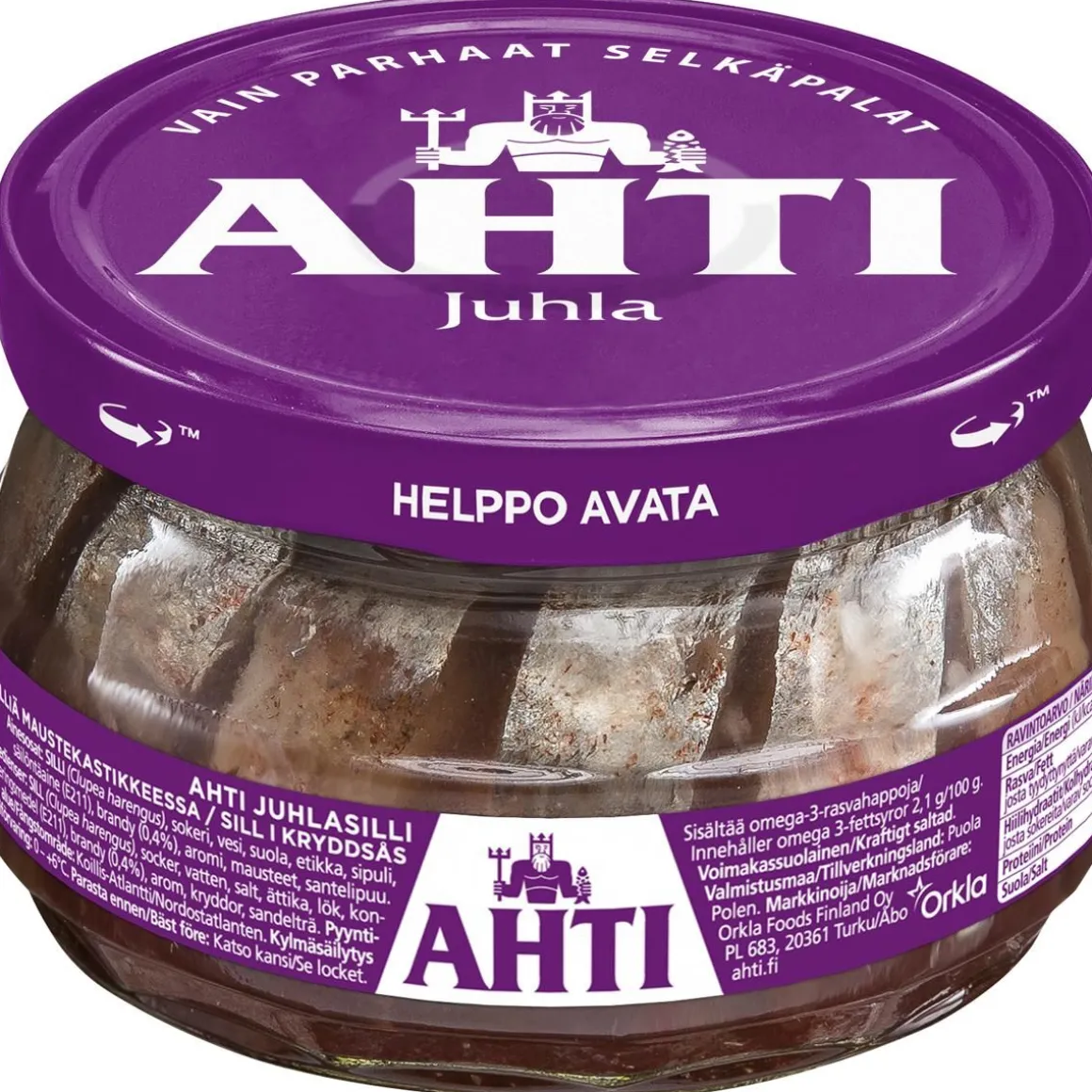 AHTI AHTI JUHLASILLI, SILLIÄ MAUSTEKASTIKKEESSA 240/150G 150 G
