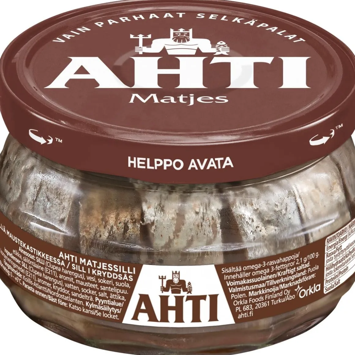 AHTI AHTI MATJESSILLI, SILLIÄ MAUSTEKASTIKKEESSA 240/150G 150 G