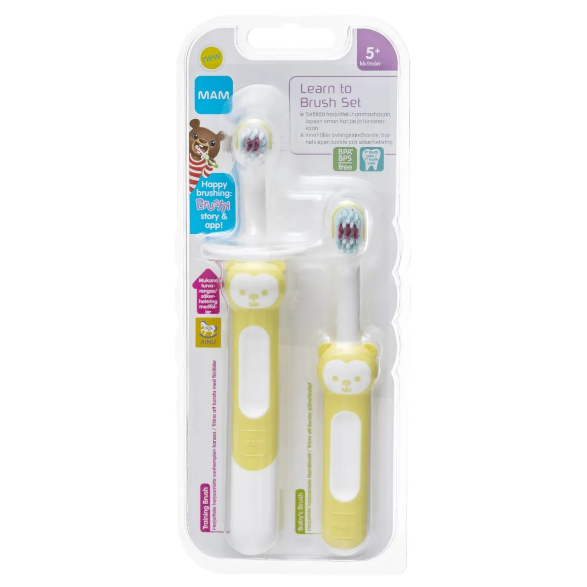 AINU MAM LEARN TO BRUSH SET 5KK+
