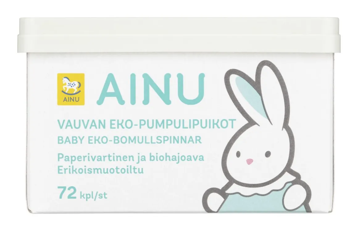 AINU VAUVAN EKO-PUMPULIPUIKKO PAPERIVARSI 72 KPL 72 KPL