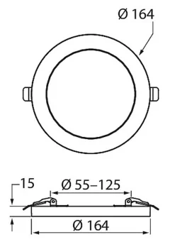 AIRAM FLEX PANEELIVALAISIN IP20 9W/500LM 4000K HIMMENNETTÄVÄ