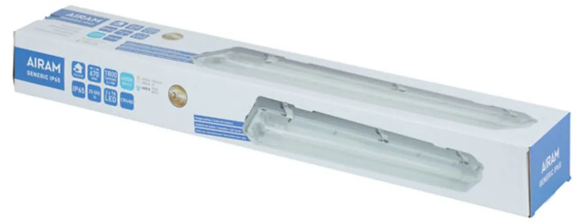 AIRAM GENERIC YLEISVALAISIN IP65 LED 2X9W/840 1800LM