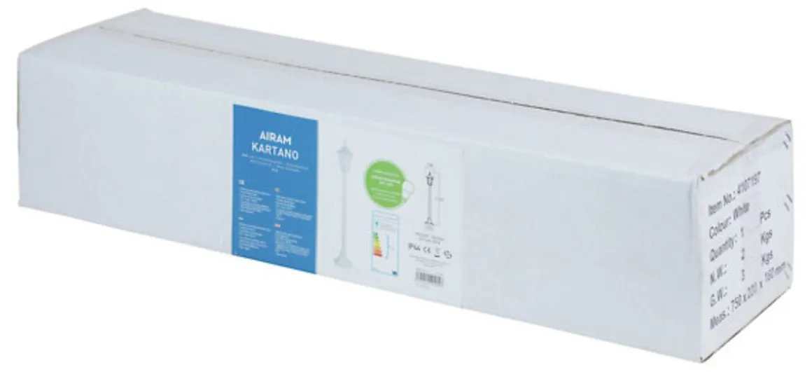 AIRAM KARTANO PYLVÄSVALAISIN PKP-1-U, 100W E27 VALKOINEN