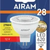 AIRAM LED KOHDELAMPPU 3W MR16-12V 250LM/600 CD, 36D GU5.3 2700K
