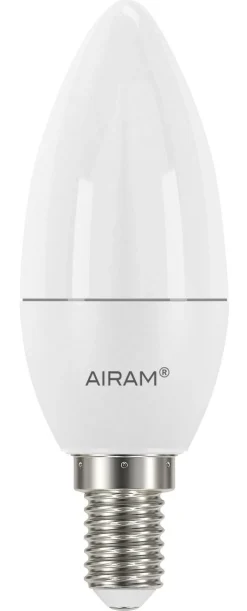 AIRAM LED KYNTTILÄLAMPPU OPAALI 4,9W E14 470 LM, 15 000H 2 KPL