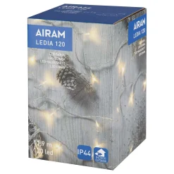 AIRAM LEDIA 120 LÄMM.VA,KIRKAS JOHTO ULKO- JA SISÄKÄYTTÖÖN
