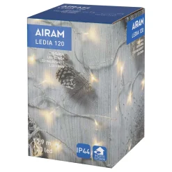AIRAM LEDIA 120 LÄMM.VA,KIRKAS JOHTO ULKO- JA SISÄKÄYTTÖÖN