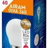 AIRAM OIVA LED-PIENIKUPULAMPPU 6,5W P45 830 806LM E27 360 OPAALI
