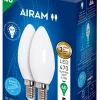 AIRAM OPAL LED KYNTTILÄLAMPPU 2PACK 4,5W CANDLE E14, 4000K 470 LM 12 000H