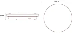 AIRAM PLAFONDI FLO BASIC 300 IP20 15W/ 3000K 1300LM