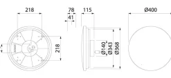 AIRAM PLAFONDI GAIA SLIM R400 22W/830-840 1600LM