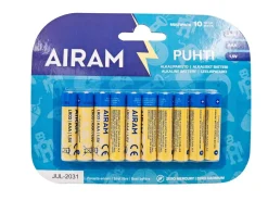 AIRAM PUHTI PARISTO AAA ALKALI LR03/10 KPL/PKT