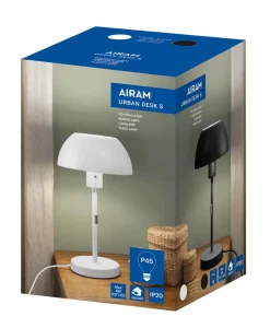 AIRAM PÖYTÄVALAISIN URBAN DESK S E27 VALKOINEN