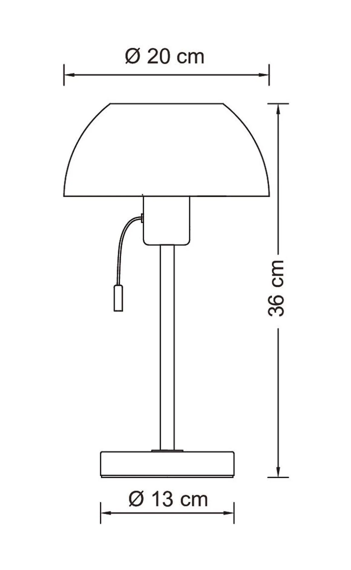 AIRAM PÖYTÄVALAISIN URBAN DESK S E27 VALKOINEN
