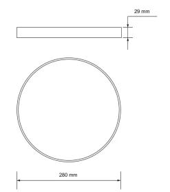 AIRAM AIAS KATTOPLAFONDI 280 22W 2500LM IP20 CCT