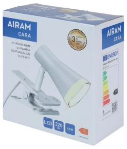 AIRAM CARA KLIPSIVALAISIN 4,5W/830 320LM VALKOINEN