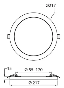 AIRAM FLEX PANEELIVALAISIN IP20 12W/1000LM 4000K HIMMENNETTÄVÄ