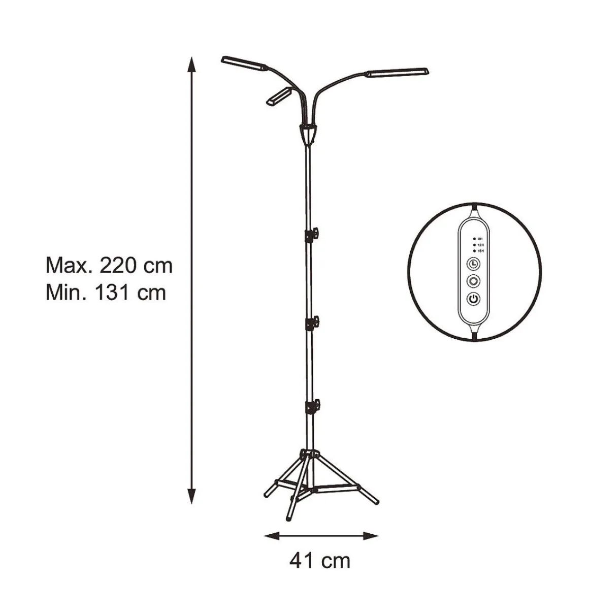 AIRAM KASVIVALAISIN PALM 24W/840 1130LM