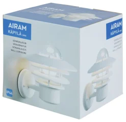 AIRAM KÄPYLÄ MINI SEINÄVALAISIN VALKOINEN MAX. 60 W E27