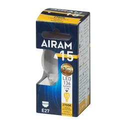 AIRAM LED KORISTELAMPPU KIRKAS 1,4W E27 FILAM. 136LM, 15 000H
