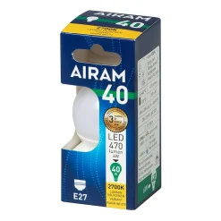 AIRAM LED KORISTELAMPPU OPAALI 4,9W E27 470 LM, 15 000H