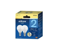 AIRAM LED MAINOSLAMPPU OPAALI 3W E14 250 LM, 15 000H 2 KPL