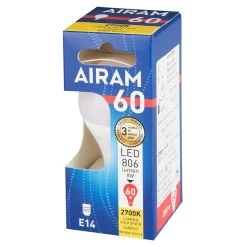 AIRAM LED MAINOSLAMPPU OPAALI 7,2W E14 806LM, 15 000H