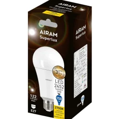 AIRAM LED SUPERTEHOLAMPPU 19W E27 2700K 2452 LM, 15 000H