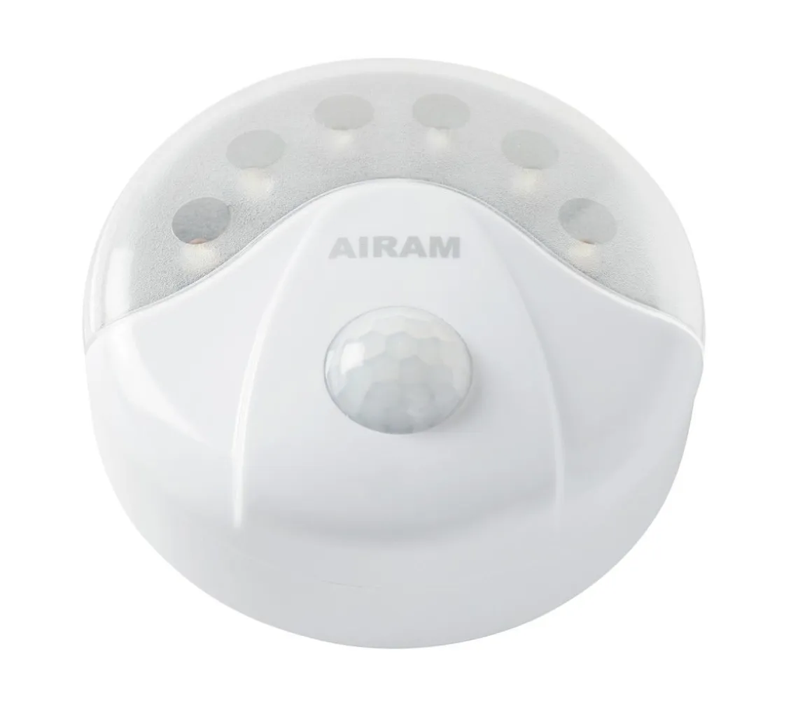 AIRAM NOX PARISTOVALAISIN LIIKETUNNISTIMELLA 6 LED, 3 X AA