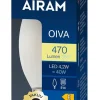 AIRAM OIVA LED KYNTTILÄKUPULAMPPU 4,2W E14 3000K 470LM 15 000H