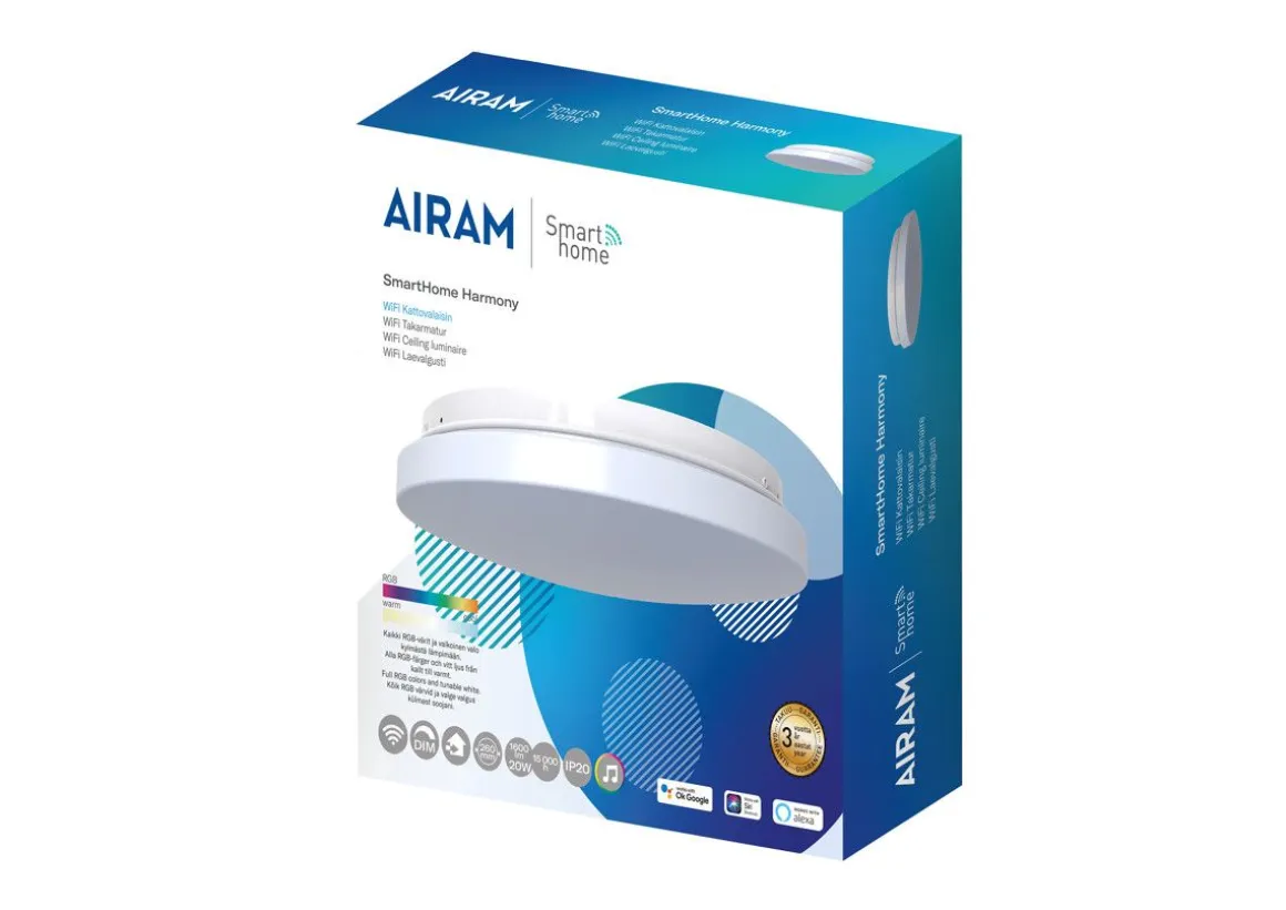 AIRAM SMARTHOME HARMONY KATTOVALAISIN 2700-6500K RGB