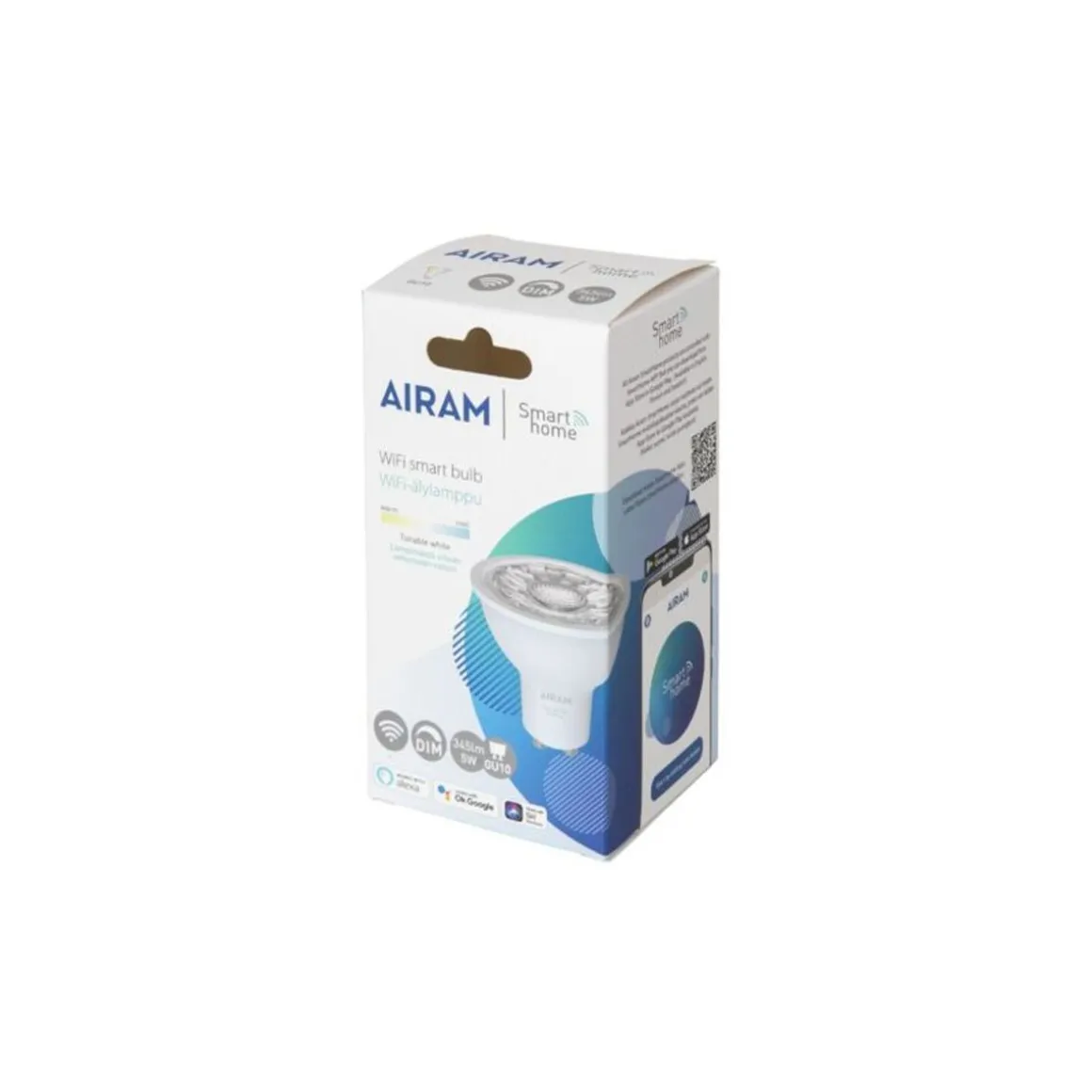 AIRAM SMART KOHDEKUPULAMPPU PAR16 4,7W OPAALI GU10, 400LM, 36 ,