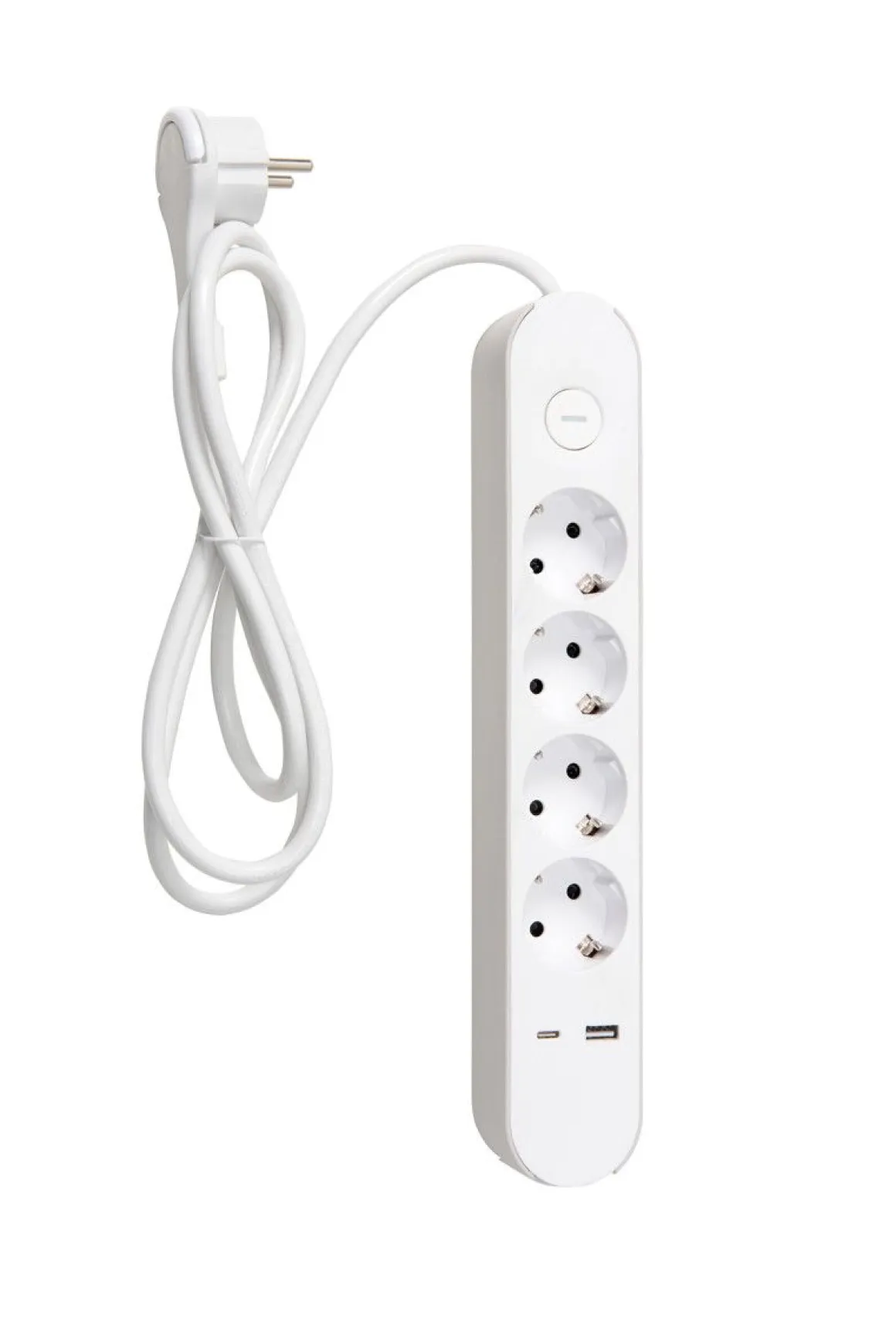AIRAM TREND JATKOJOHTO 4-OS+2USB 1,4M VALKOINEN