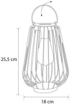 AIRAM VENUS SOLAR LYHTYVALAISIN K. 25.5CM