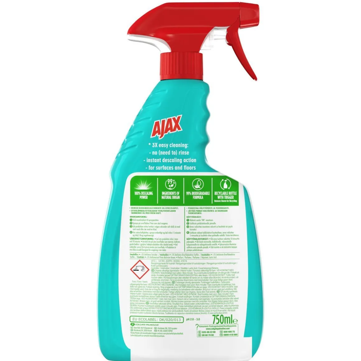 AJAX BATHROOM PUHDISTUSSPRAY 750 ML