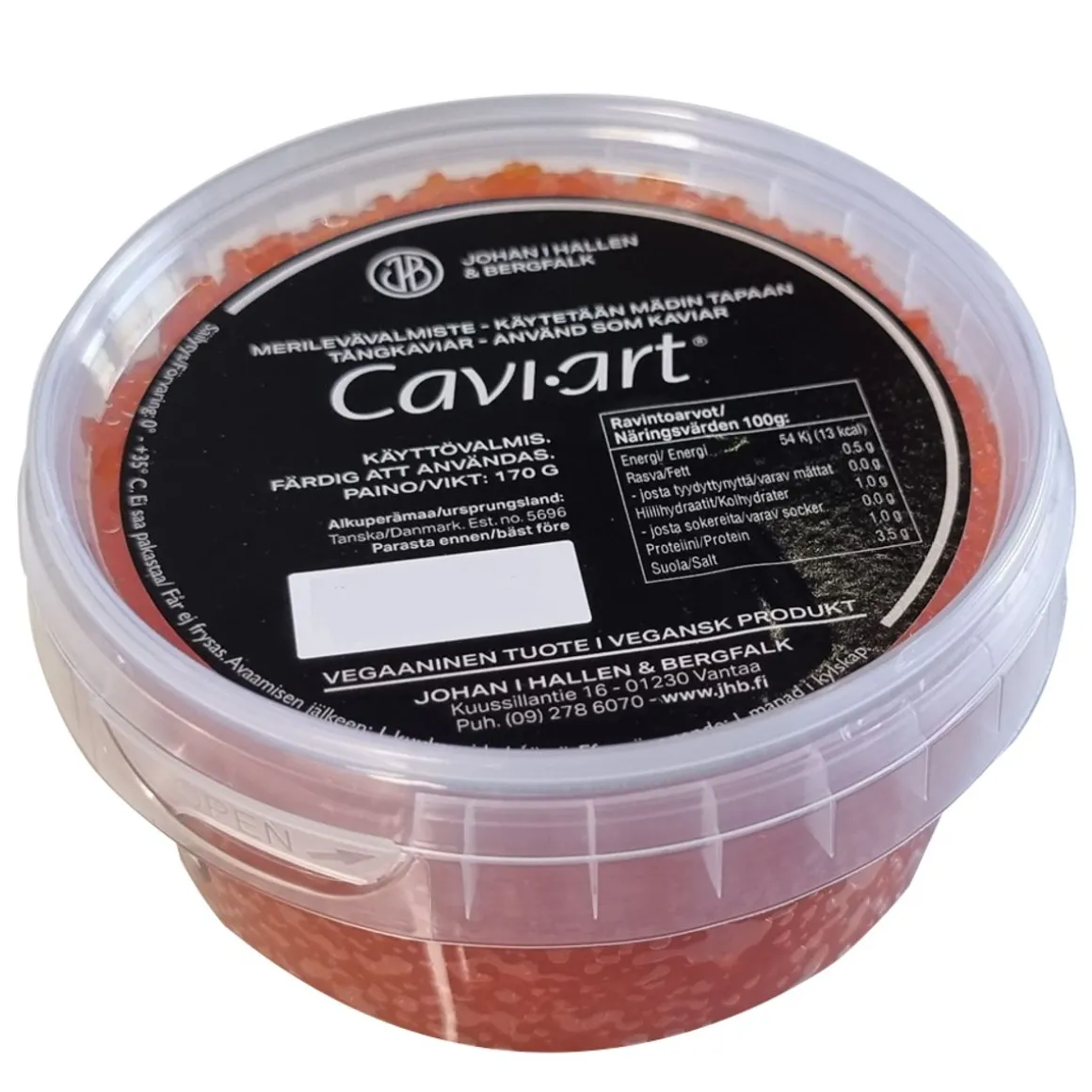AK SEAFOOD CAVI-ART MERILEVÄVALMISTE PUNAINEN 170 G