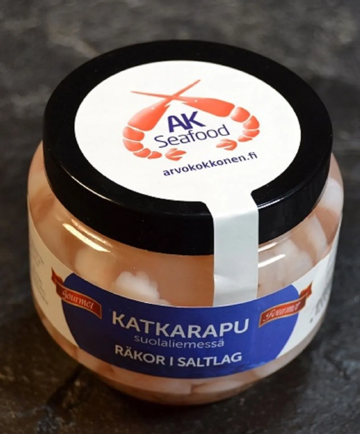AK SEAFOOD KATKARAPU KÄSINKUORITTU SUOLALIEMESSÄ 150 G
