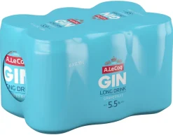 A. LE COQ GIN LONG DRINK GRAPEFRUIT 5,5% 0,33 TLK 6-PACK 1,9