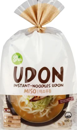ALLGROO UDON NOODLES MISO 3 PORTION 690 G