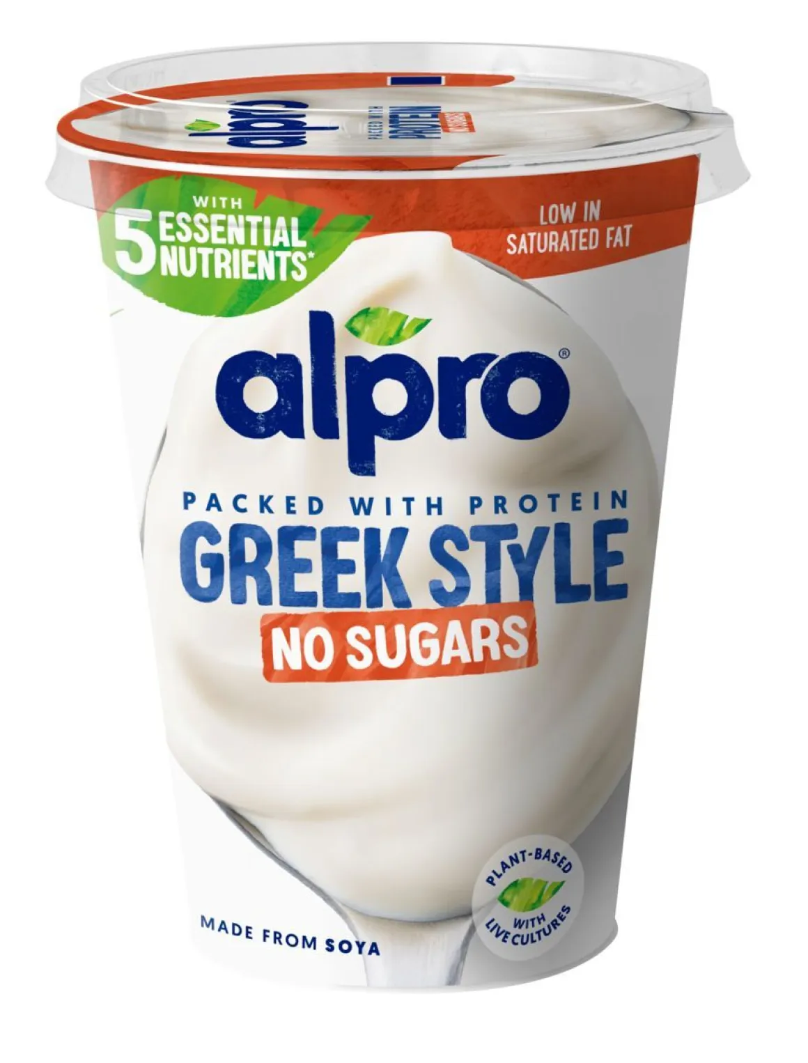 ALPRO GREEK STYLE SOIJAVALMISTE SOKERITON 400 G