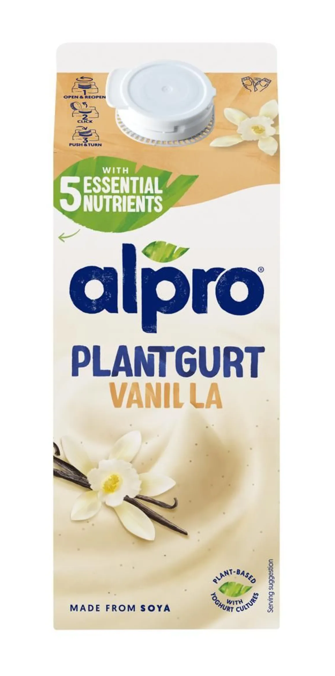 ALPRO PLANTGURT SOIJAVALMISTE VANILJA 750 G