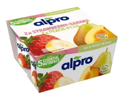 ALPRO SOIJAVALMISTE PERSIK-PÄÄR/MANS-BAN 4*125G 500 G