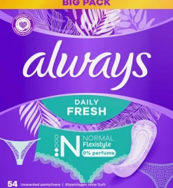 ALWAYS FLEXISTYLE NORMAL PIKKUHOUSUNSUOJAT SÄÄSTÖPAKKAUS 54