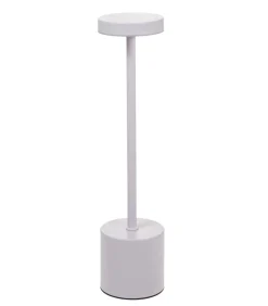 AMANDA B PÖYTÄVALAISIN 34CM VALKOINEN LED