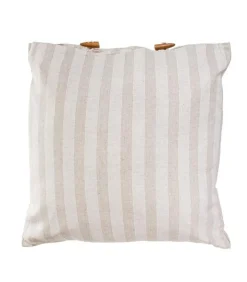 AMANDA B KORISTETYYNY PELLAVA 45X45CM BEIGE-VALK.