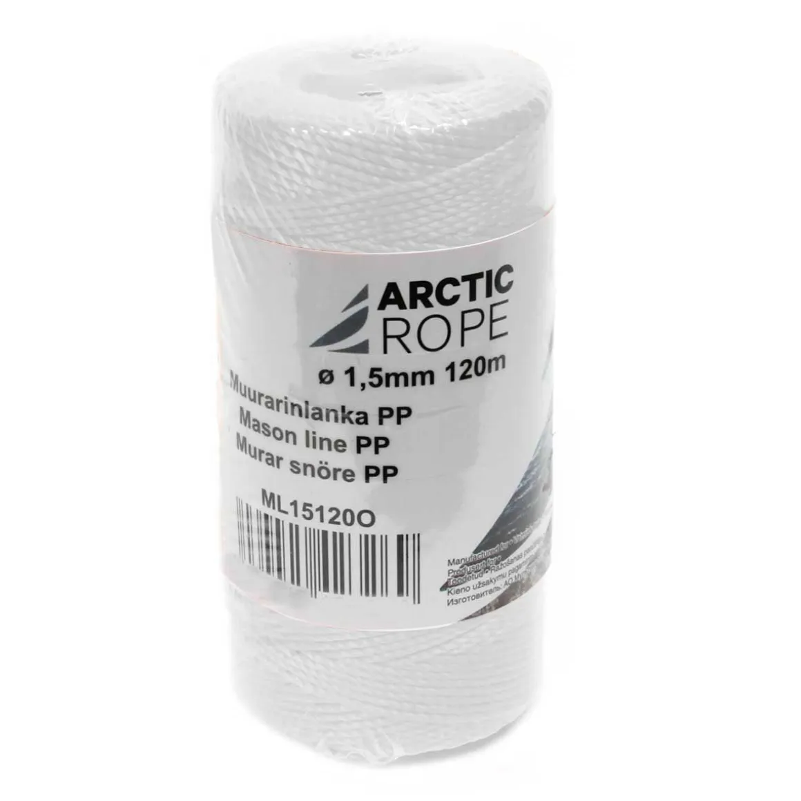 ARCTIC ROPE MUURARINLANKA 1,5MM 120M VALKOINEN